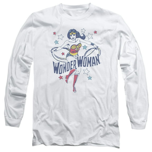 DC Comics Wonder Stars-Long Sleeve Adult 18/1 White