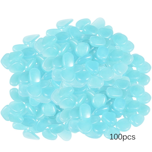 Guijarros De Jardín Oscuros Que Brillan, Piedras Que Brillan, Rocas, Pasarelas, Camino De Jardín, Patio, Césped, Jardín, Decoración De Patio, Piedras Luminosas, Decoraciones Para Peceras 100 Uds.