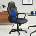 thumbnail image 2 of Homall Gaming Chair Leather Office Chair High Back Ergonomic Adjustable Swivel Executive Computer Chair Rolling Task,Blue, 2 of 7
