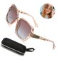 thumbnail image 1 of Vice Gafas de sol cuadradas polarizadas Marco brillante compuesto brillante y estuche cuadrado para gafas Ormromra 221807-2, 1 of 8