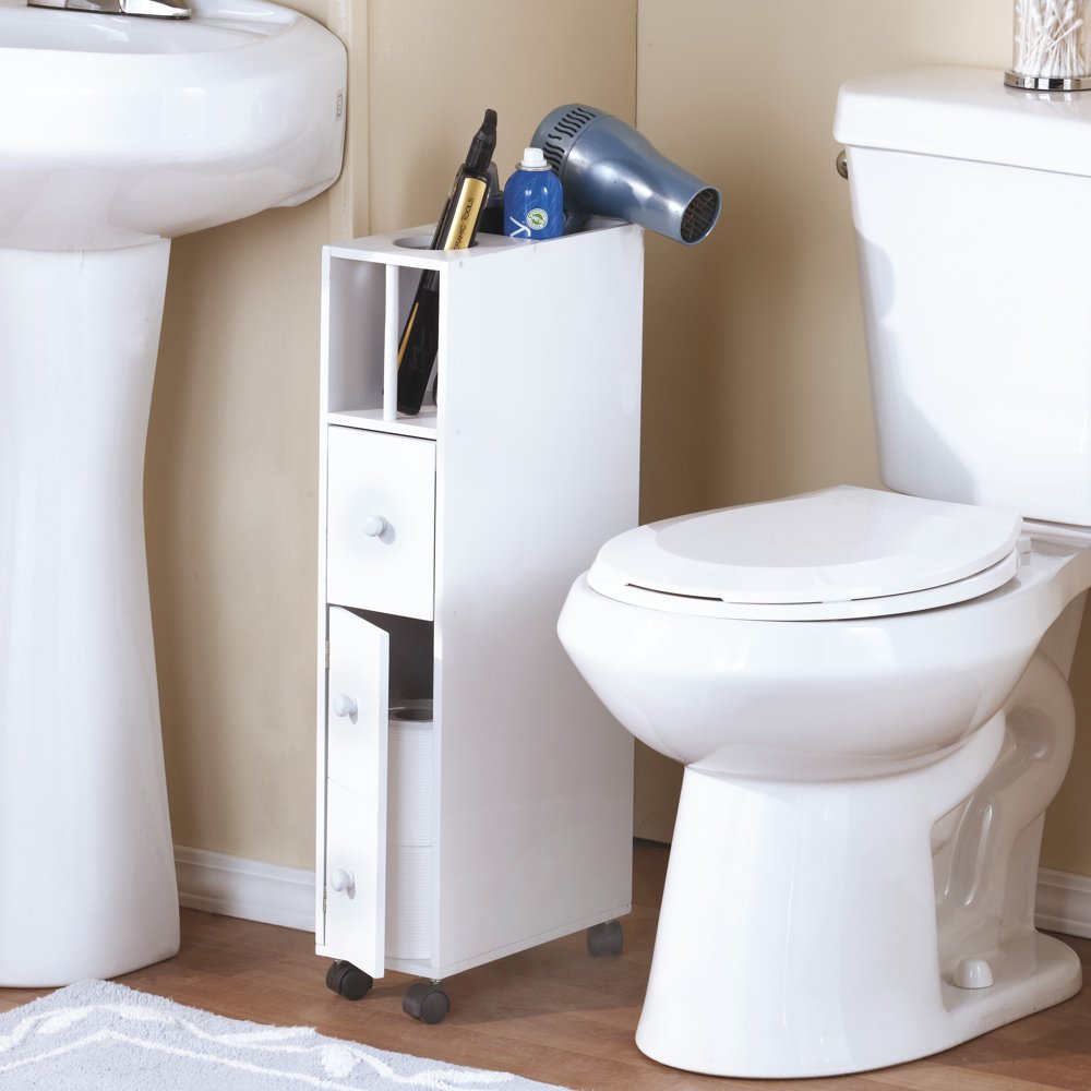 Slender SpaceSaving Bathroom Organizer with Top Openings