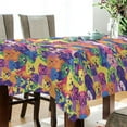 thumbnail image 3 of JSTEL Dog Rainbow Color Table Cloth Square 60 x 60 Inch Tablecloth Anti Wrinkle Table Cover for Dining Kitchen Parties, 3 of 6