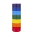 thumbnail image 1 of Mega Candles Unscented Multi Color Chakra Round Pillar Candle, Hand Poured Premium Wax Candles 3 Inch x 9 Inch, Cotton Wick, Promotes Positive Energy, Aids Meditation, Relaxation & More, 1 of 4