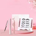 thumbnail image 4 of Magnet False Eyelashes Set 3D Soft Self Adhensive Realistic Artificial Eyelashes Kit for Makeup Cosmetic, 4 of 4