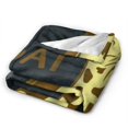 UltraSoft Micro Fleece Blanket,Funny Giraffe Quote I'm A Goat,Custom