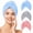 Blue,grey,pink, variant on INCTUO 3 Packs Microfiber Hair Towel, Hair Turbans for Wet Hair, Drying Hair Wrap Towels for Curly Hair Women Anti Frizz (Plum,Navy,Aqua Green)