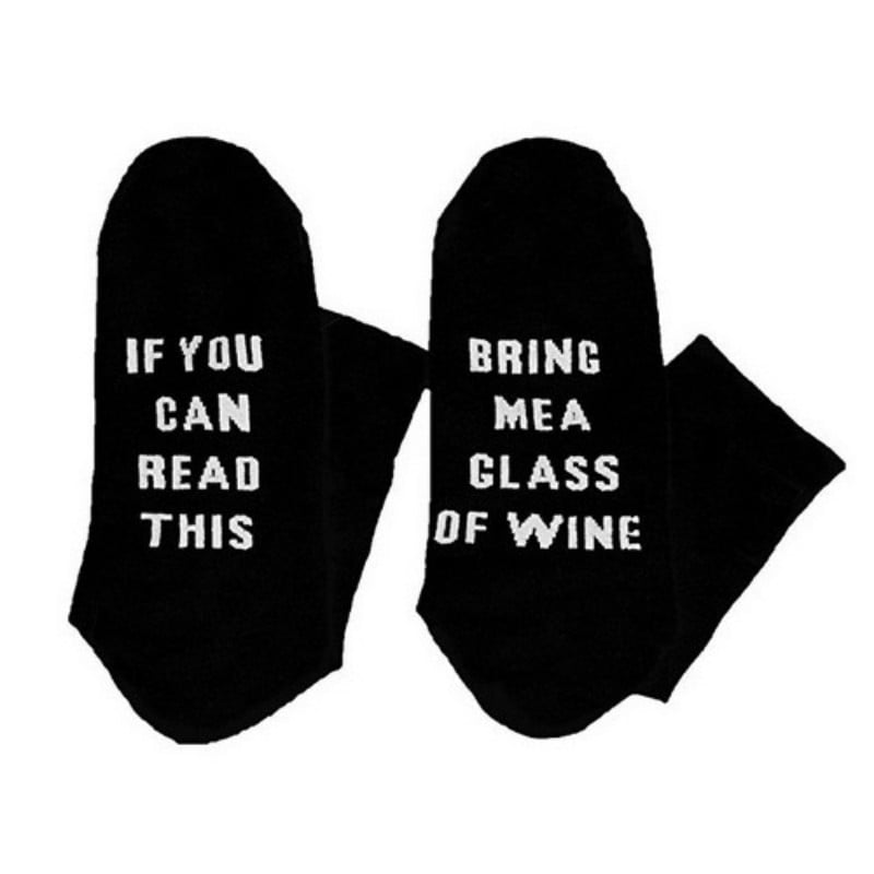 Details about   “If You Can Read This Bring Me Some Wine” Funny Socks Ladies Gift Warm 
