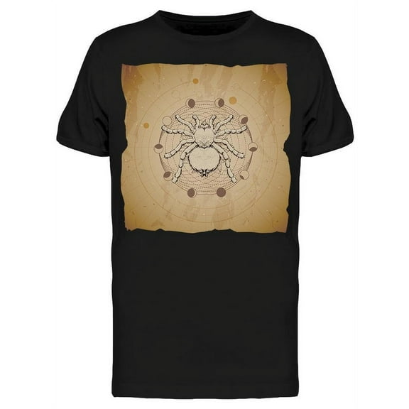 Beige Tarantula Old Torn Paper T-Shirt Men -Image by Shutterstock, Male Medium