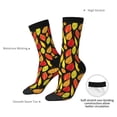 thumbnail image 4 of KLL Autumn With Leaves Print Cool Socks Men's Women's Crew Socks Funny Crazy Novelty Stockings, 4 of 6