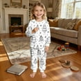 thumbnail image 5 of FAWUUDO Christmas Colorable Pajamas Sets 2 Piece Hand Painted Sleeppwear Holiday Coloring Your Own Clothing, 5 of 8