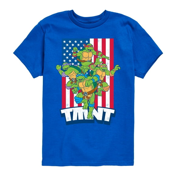 Teenage Mutant Ninja Turtles - Group Flag - Toddler And Youth Short Sleeve Graphic T-Shirt