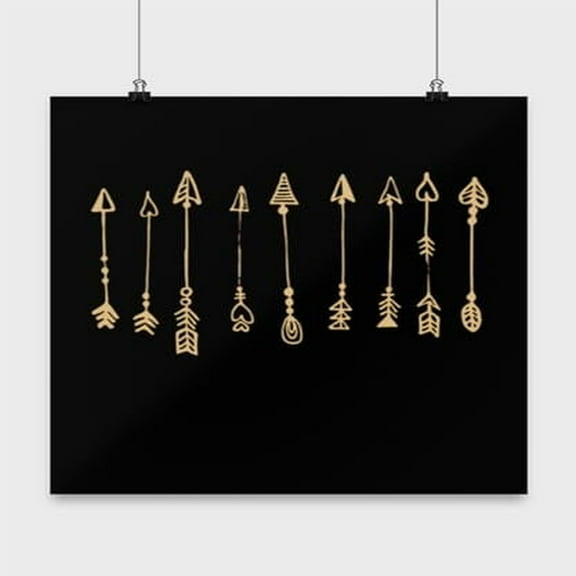 Boho Arrow Poster - Wall Decor for Archery Lovers Gift