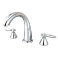 thumbnail image 2 of Kingston Brass Roman Tub Faucet, Polished Chrome, Deck Mount KS2361GL, 2 of 2