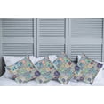 thumbnail image 6 of Ambesonne Colorful Throw Pillow Cover 4 Pack, Mediterranean Flora Tiles, 24", Multicolor, 6 of 6