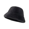 thumbnail image 1 of TINZ Fisherman Hat For Autumn Winter Adjustable Warm Solid Color Bucket Hat For Outdoor Activities Cape Cod Winter Hat Windproof Hat Women Thermal Hat for Men, 1 of 3