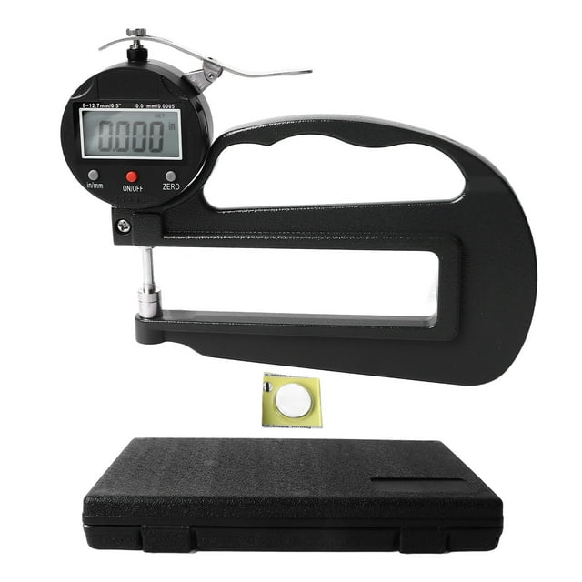 Medidor Digital De Espesor De Boca Rugiente con Una Resolución De 0,0005 Pulgadas/0,01 Milímetros (0-12,7 * 120 Mm) (se Envía con La Batería Correspondiente)