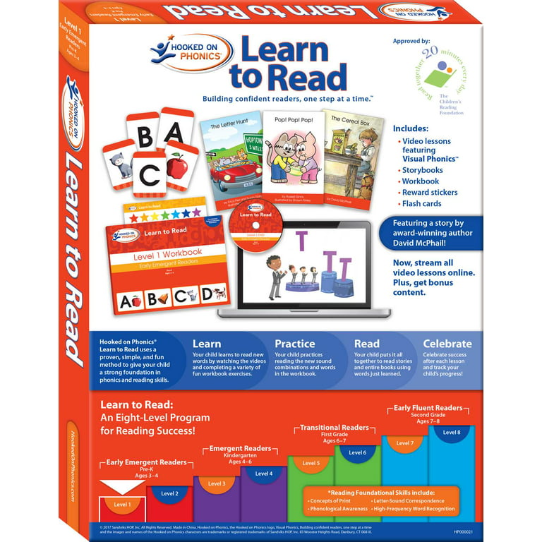 HookedOnPhonics ®  Digital Learn To Read Program