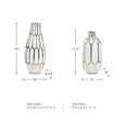 thumbnail image 3 of Bowery Hill 2 Piece Ceramic Vase Set in Gold and White, 3 of 3