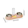 thumbnail image 3 of Qholemyo Multi Purpose 2 In 1 Pet Bowl Pet Food Bowl Food Water Feeding Bowl For Cats And Dogs, 3 of 6