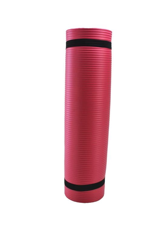 Yoga Pilates Mat High Density NBR Thick Gym Exercise Mat 72" x 24"x 0.4"