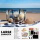 thumbnail image 5 of Fotbe Sunset Airplane Travel View Bolsa de Viaje para Playa - Resistente al Agua, Bolsa Tote de Gran Capacidad y Ligera con 7 Bolsillos para Mujeres y Hombres, 5 of 7
