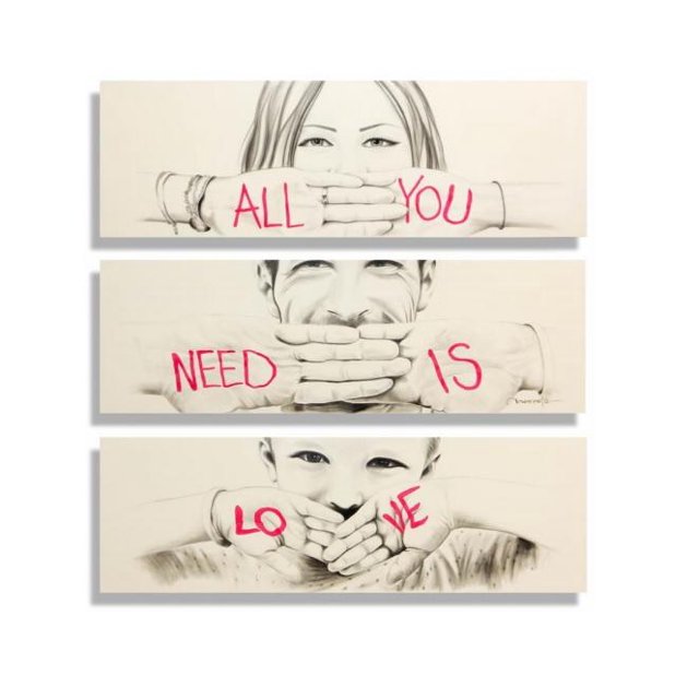 Cuadro Kessa Muebles ALL YOU NEED IS LOVE