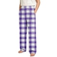 thumbnail image 6 of Edvintorg Kids Clothes Girls Elastic Waist Straight Leg Plaid Pants Loose Casual Home Pants Trousers with Pockets Loungewear 4-16Y, 6 of 6