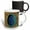 Multicolor, variant on 3drose, Abstract Peacock Feather Closeup, 11oz Two-tone Black Mug