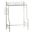 thumbnail image 5 of Derby Over The Toilet Bathroom Spacesaver Rack, White Metal & Marble Wood, 5 of 7