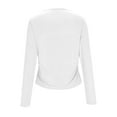 thumbnail image 6 of BLVB Long Sleeve Shirts for Women V Neck Jersey T Shirt Slim Fit Ruched Fall Casual Going out Tops Basic Tee Tunics Blouses, 6 of 7