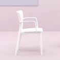 thumbnail image 6 of Compamia Lisa Outdoor Dining Arm Chair in White Finish, 6 of 7