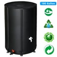 thumbnail image 5 of Zimtown 100 Gallon Portable Rain Barrel Farms Water Storage Saver for Patio Black, 5 of 8