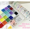 Bracelet Making Kit 2MM Beads for Jewelry Making Including Letter Beads