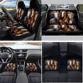 thumbnail image 2 of Yuyamidu Southwest Horse Car Accessories Sets with Car Seat Covers Black Car Floor Mats Steering Wheel Cover Seatbelt Pad Handbrake Cover Gear Shift Knob Cover Cup Mat, 15 Pack, 2 of 6