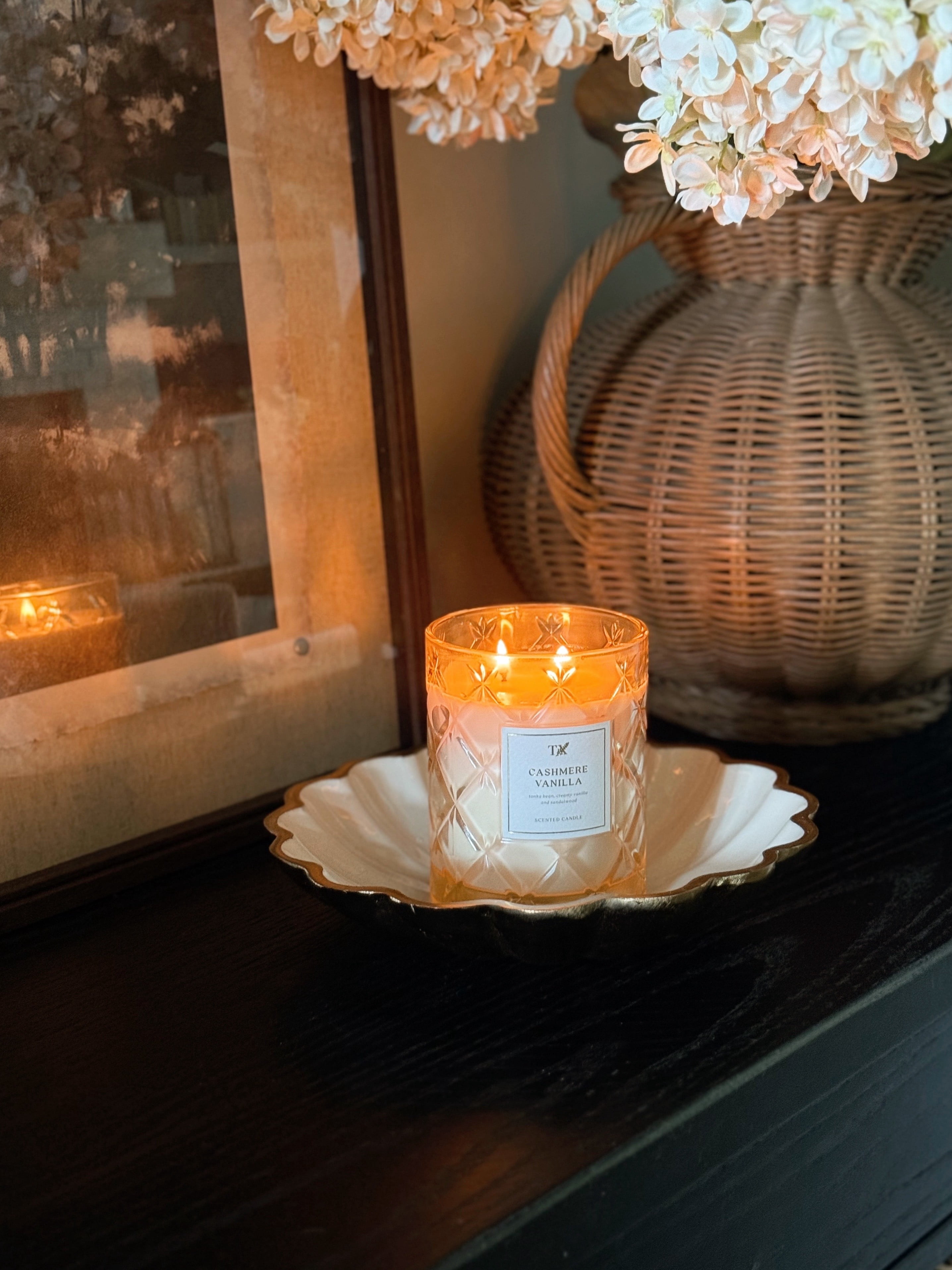 My Texas House Cashmere Vanilla Scented 2 Wick 15oz (423.9 g) Jar Candle