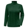 thumbnail image 5 of Winter Sweaters for Women Slim Fit Solid Color Pullover Turtleneck Soft Comfortable Knit Long Sleeve Top Casual Fall Winter Outfit, 5 of 6