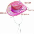 thumbnail image 6 of Dog Cowboy Hat Cat Cowboy Hat Pet Cowboy Costume Mini Cowboy Hat for Dogs Cat Holiday Halloween Pet Party Decoration (Brown, Small), 6 of 10