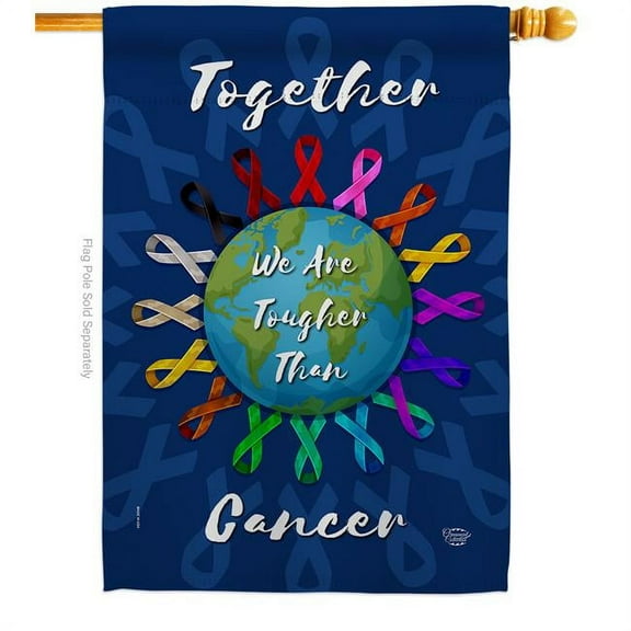 Ornament Collection H192419-BO 28 x 40 in. We are Together House Flag with Support Awareness Double-Sided Decorative Vertical Flags Decoration Banner Garden Yard Gift