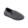 thumbnail image 2 of Isotoner Men's Heathered Knit Twin Gore Closed Back Slipper, 2 of 5