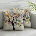 thumbnail image 3 of JEUXUS  Tree Square Pillow Cushion Cover,Abstract Music Notes Tree Cushion Covers Home Decorative Throw Pillowcases, 3 of 5
