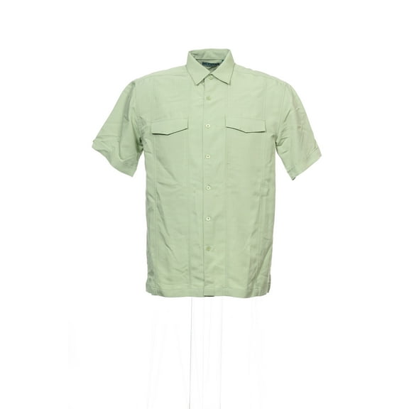 Cubavera Light Green Button Down Shirt Sport , Size Small