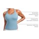 thumbnail image 4 of Musculosa CRZ YOGA sin costuras acanalada con espalda en Y azul XL, 4 of 5