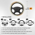 thumbnail image 3 of XMXT Contemporary Abstract Prints Steering Wheel Cover, Elastic Non-Slip Universal Fit Car Decor Accessories Protector for Auto SUV Trucks, 3 of 8