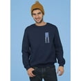 thumbnail image 2 of Vertical Blue Flag With Stars Sweatshirt Men -GoatDeals Designs, Male Large, 2 of 4