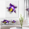 thumbnail image 1 of Blue Flower with Yellow Stigma - Floral Canvas Art Print, 1 of 4