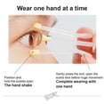thumbnail image 3 of Outil d'Insertion en Silicone Coloré Réutilisable pour Retirer les Lentilles de Contact avec Étui de Rangement Petit Applicateur Bâton à Succion Accessoires Quotidiens Rose, 3 of 5