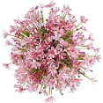 thumbnail image 2 of ZOELNIC 6 Bundles Artificial Flowers Outdoor UV Resistant Fake Plants Faux Plastic Daffodils Flower in Bulk for Hanging Planters Outside Porch Vase Home Window Decoration (Pink), 2 of 8