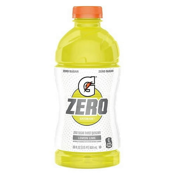 G Zero Lemon Lime Zero Sugar Sports Drink, 28 fl oz- Pack of 5
