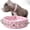 PINK, variant on 1Pack Adjustable Leather Spiked Studded Dog Collars with a Squeak Ball Gift for Small Medium Large Pets Like Cats/Pit Bull/Bulldog/Pugs/Husky