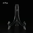 thumbnail image 3 of Uxcell 9.8" Acrylic Easel Stand, Folding Display Plate Holder Clear for Picture Frame 4 Pack, 3 of 5